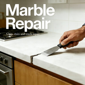Engineered marble restoration